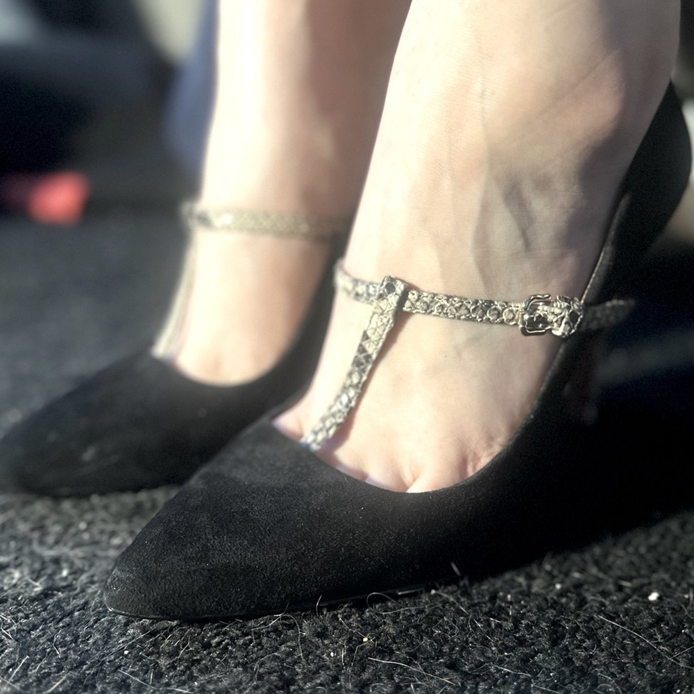 Coach Mary Janes w/snake print detail- Fall must haves!